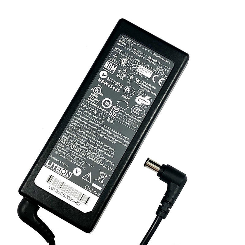 Adaptateur chargeur Liteon 0455A1990,PA-1900-08,PA-1900-14 19V 4.74A 90W alimentation originale pour LG R410 LGR41 RD400 RD405 LW60 LCD indicateur séries