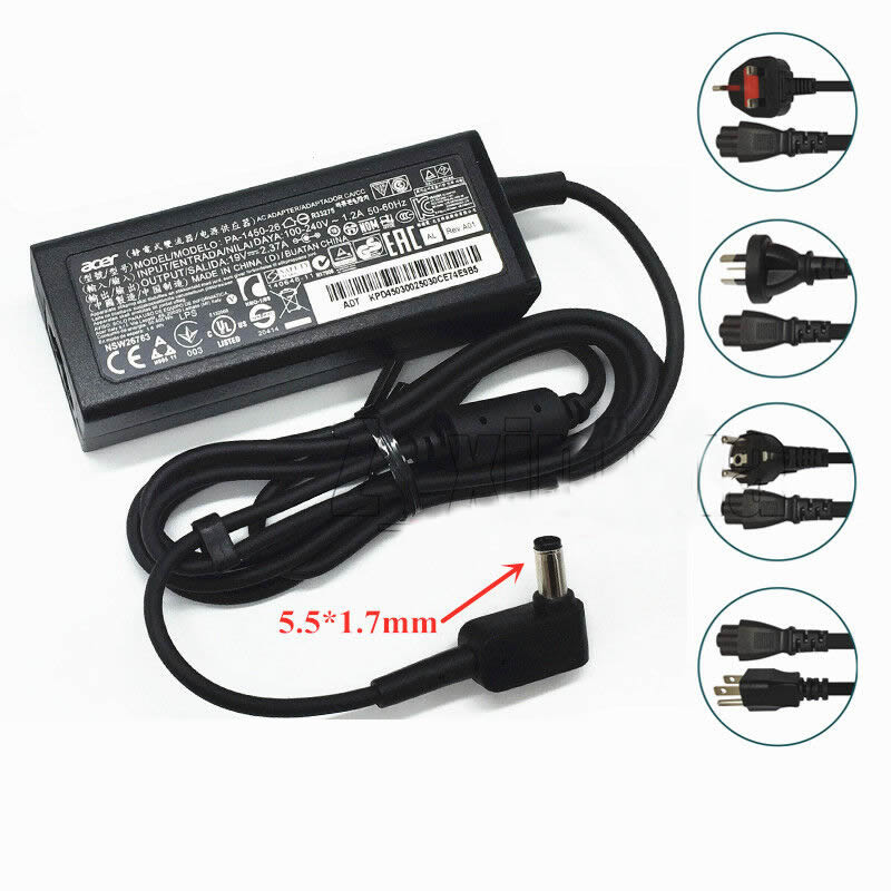 Acer ADP-45HE B A13-045N2A KP.0450H.001 adaptateur chargeur 19V 2.37A 45W alimentation originale pour Acer Aspire ES1-512 ES1-711 séries