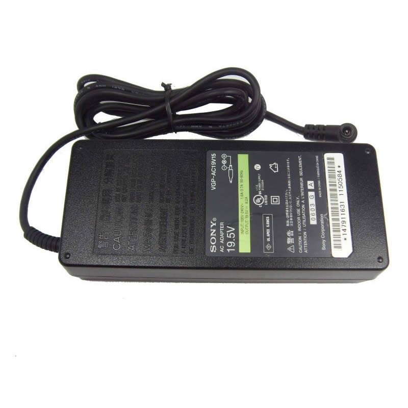 Sony PCGA-AC19V15, PCGA-AC19V16 adaptateur chargeur 19.5V 6.2A 121W alimentation originale pour Sony VAIO VPCF-132FX VGP-AC19V45 séries