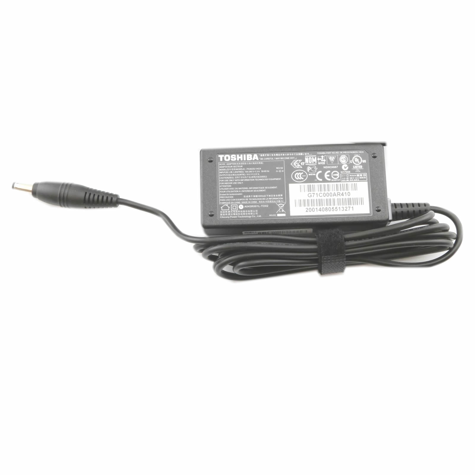 Adaptateur chargeur Toshiba A045R007L, ADP-30JH A 19V 2.37A 45W alimentation originale pour Toshiba SATELLITE U920 U920T TABLET ULTRABOOK séries