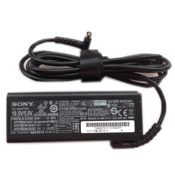 Adaptateur chargeur Sony VGP-AC19V74 VGP-AC19V73 19.5V 2A 44W alimentation originale pour Sony VAIO Fit 13A SVT11 SVT13 Vaio TAP 11 SVF13N SVT11219 SVF13N1C4RB séries