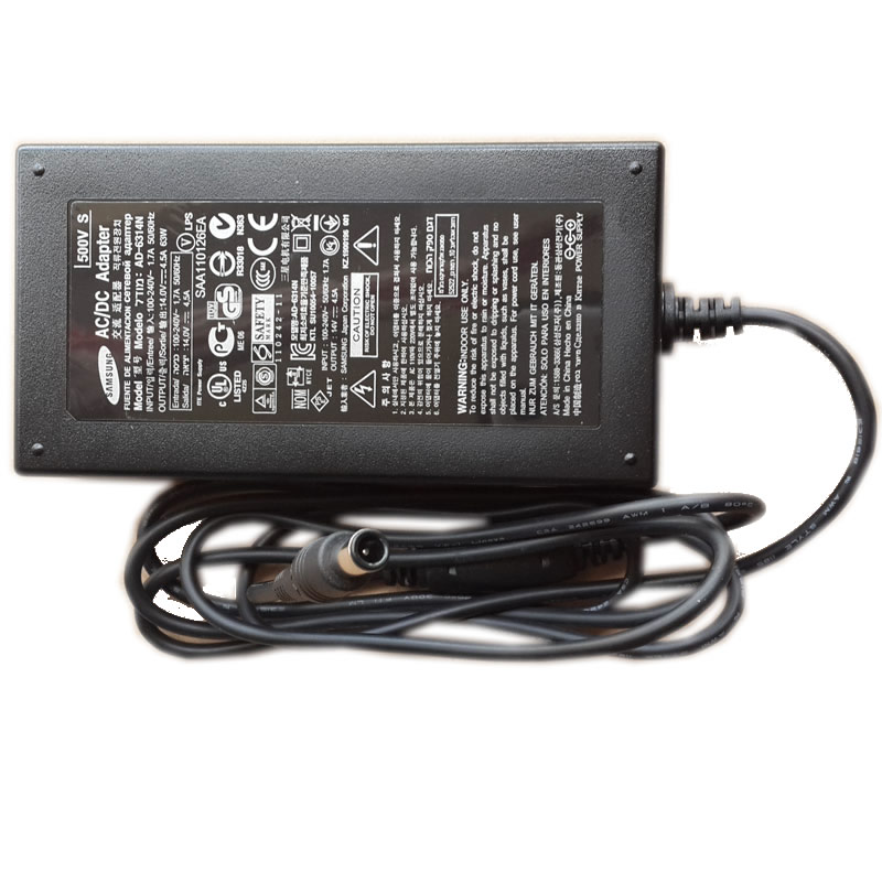 Adaptateur chargeur SAMSUNG AD-6314N AP06314-UV SVD5614V 14V 4.5A 63W alimentation originale pour SAMSUNG TC220W LT-P1795W C27B750X C24B750X S27B370H séries