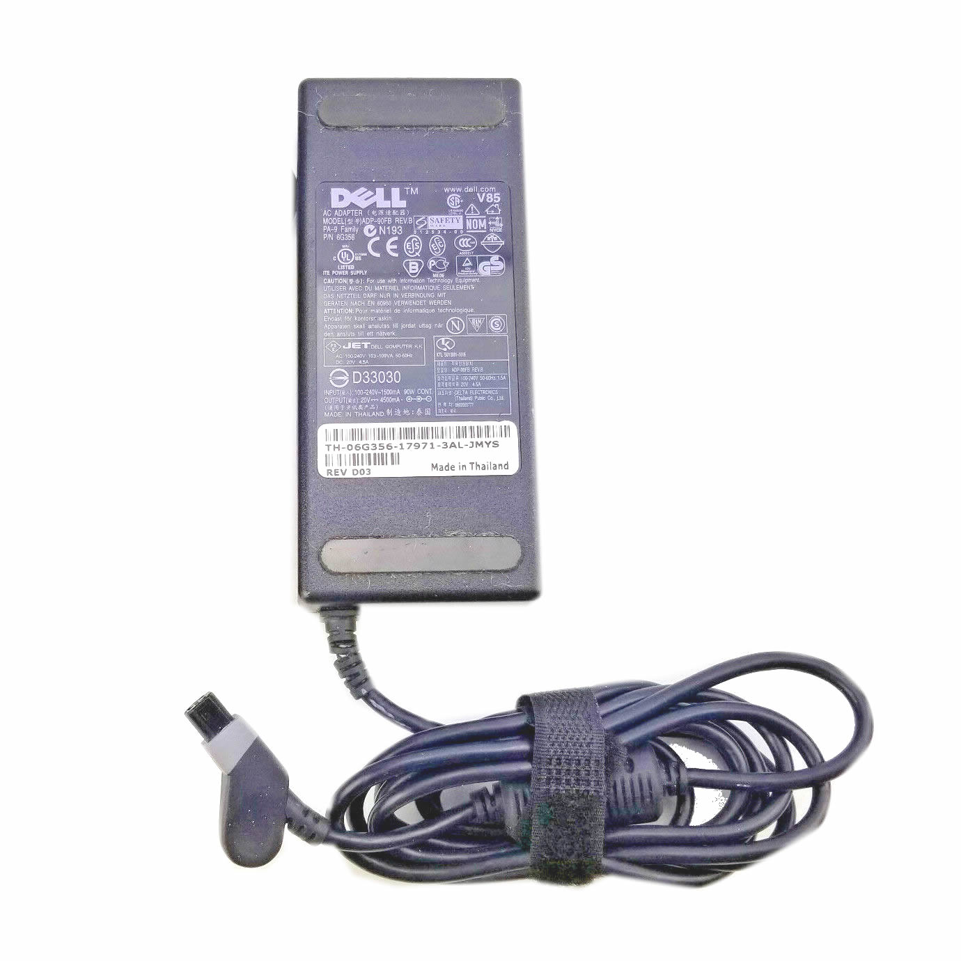 Adaptateur chargeur DELL 25.11039.11 ADP-90FB EADP-90AB 20V 4.5A 90W alimentation originale pour DELL ULTRASHARP 2001FP, LCD 0R0423, 2001FP séries