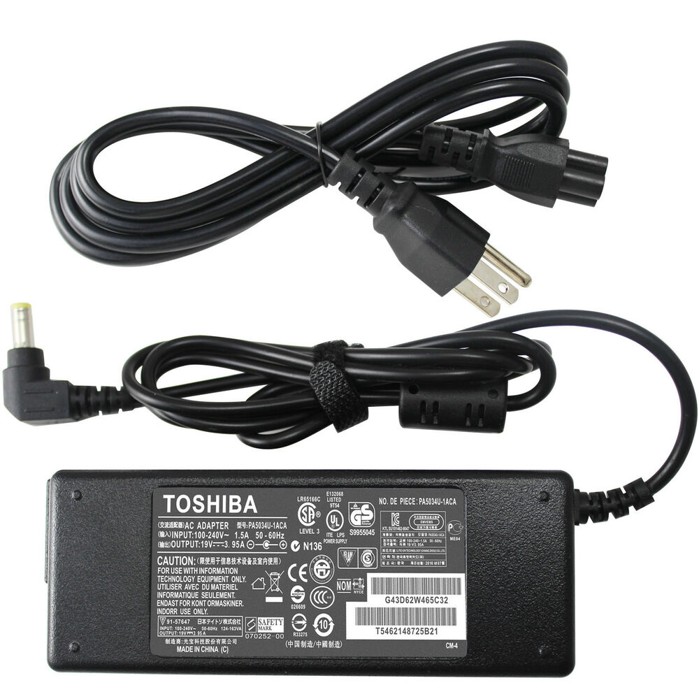 Adaptateur chargeur Toshiba PA-1750-09 PA3468E-1AC3 19V 3.95A 75W alimentation originale pour TOSHIBA Satellite P745 L300 L450 L350 L40 PA3467U-1ACA PA3468U-1ACA PA3715U-1ACA séries