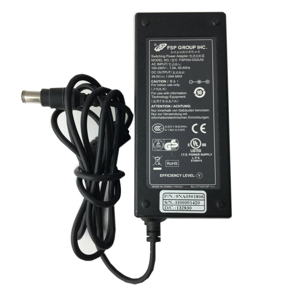 Chargeur FSP FSP050-DGAA5 48V 1.04A 50W alimentation originale pour Q-SEE 48 VDC POE INJECTOR séries