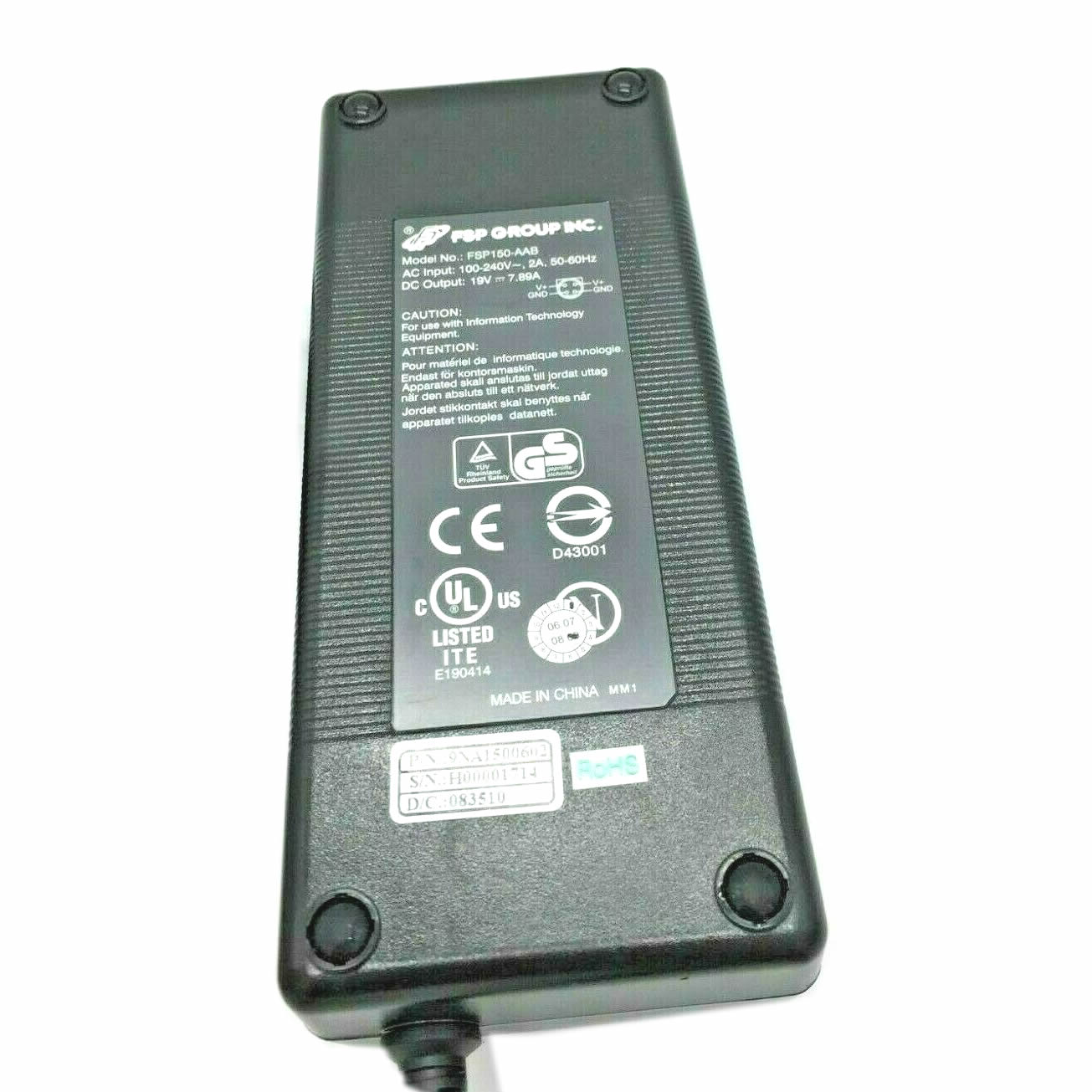 Chargeur FSP ADP-120RH B,ADP-150TB B,FSP150-ABAN1 19V 7.89A 150W alimentation originale pour ASUS G73SW G73JH G73JW séries