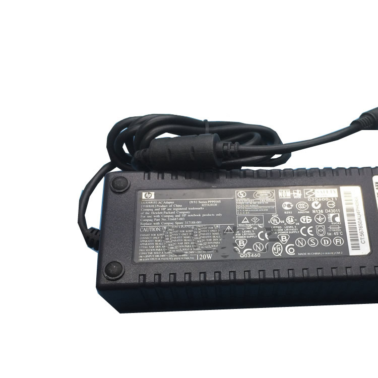 Chargeur HP 384023-001,384023-001,HP-OW120F13 18.5V 6.5A 120W alimentation originale pour HP ED519AA, 463953-001, ED519AA#ABA séries