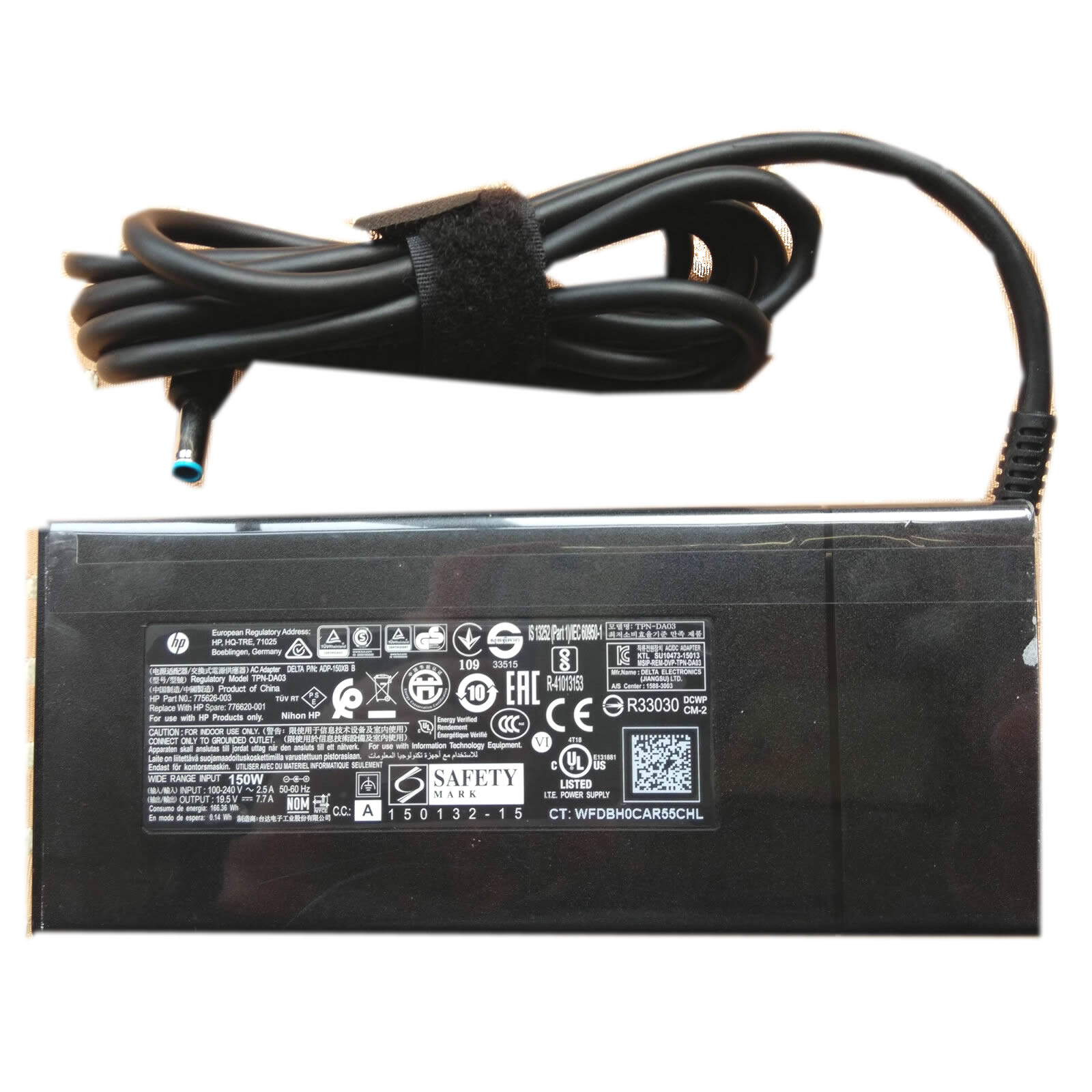 Chargeur HP 776620-001 ADP-150XB B TPN-DA03 19.5V 7.7A 150W alimentation originale pour HP ZBOOK 15 G3 G4 séries