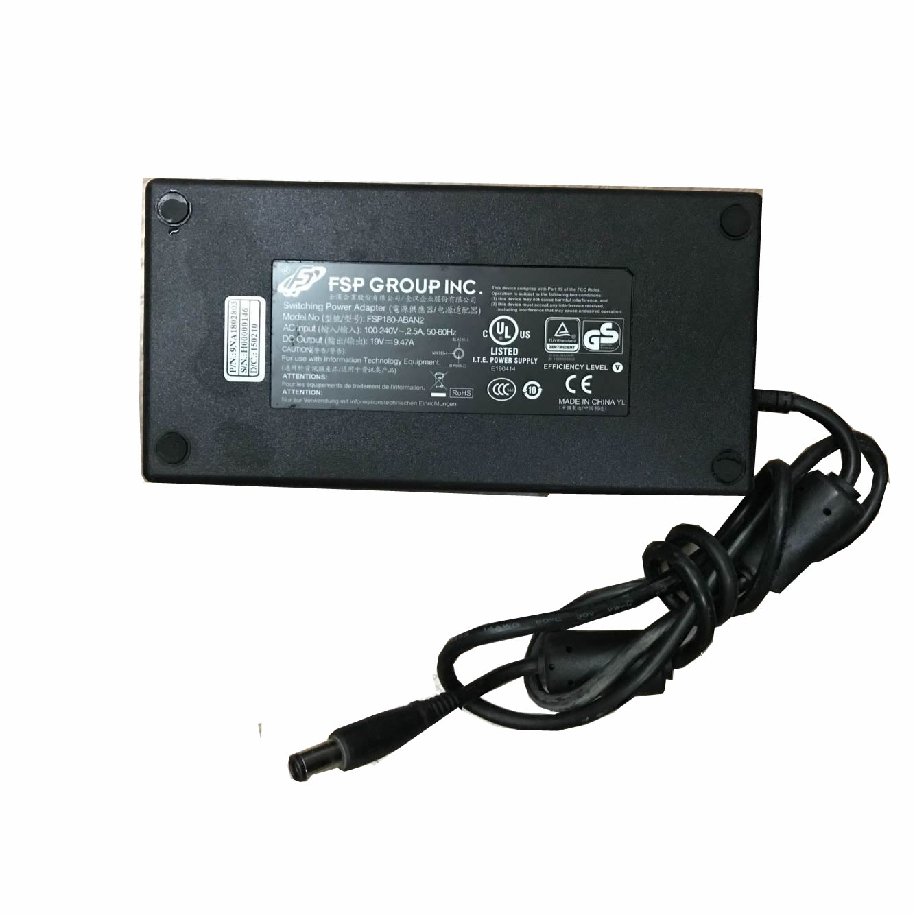 Chargeur FSP FSP180-ABAN1 19V 9.47A 180W alimentation originale pour ACER ASPIRE Z5711, ASPIRE Z5770 séries