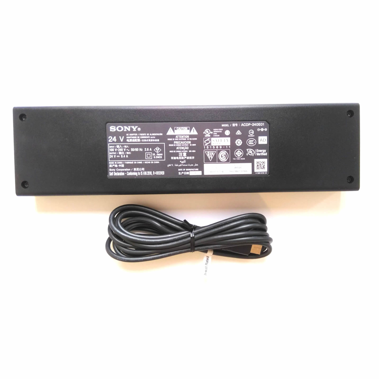 Sony ACDP-240E01 chargeur 24V 9.4A 225W alimentation originale pour SONY TV SONY KD65XD9305, BRAVIA KD-65XE9005BU séries