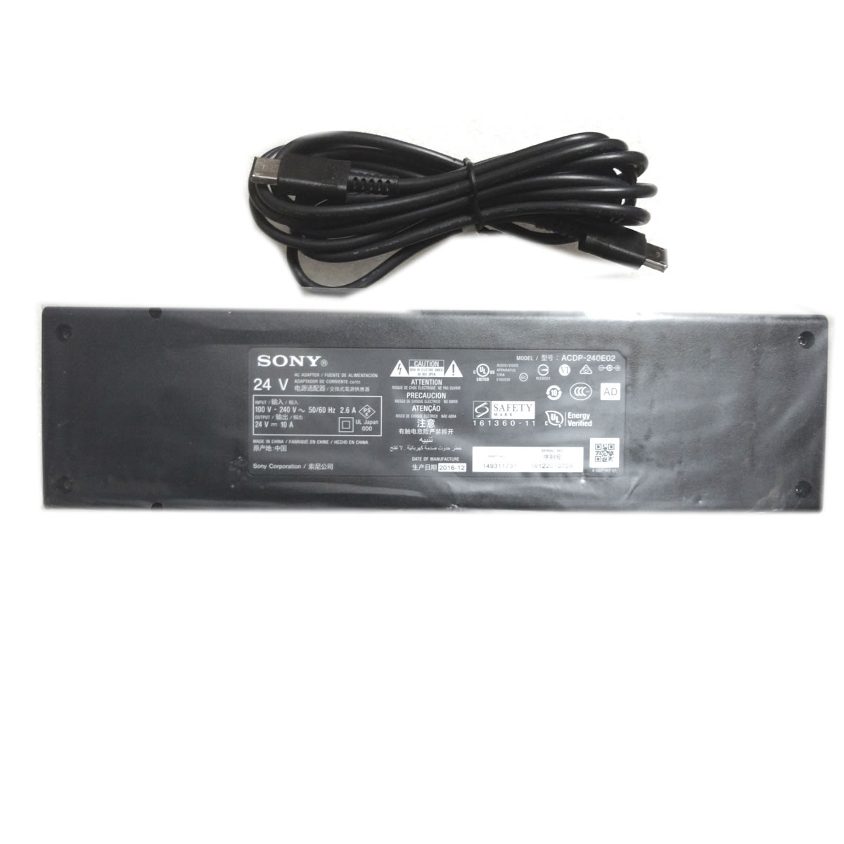 Sony 1-493-117-31,1-493-117-51,ACDP-240E02 chargeur 24V 10A 240W alimentation originale pour Sony XBR-65X900E, XBR65X900E TV séries