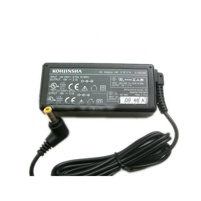 Adaptateur chargeur KOHJINSHA PHW1921N 19V 2.1A 40W alimentation originale pour KOHJINSHA SA SH SR ML MT EX séries