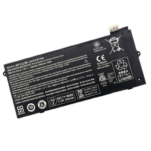 Batterie originale Acer 3ICP5/67/90, AP13J3K 11.25V 3920mAh pour ordinateur portable ACER Chromebook