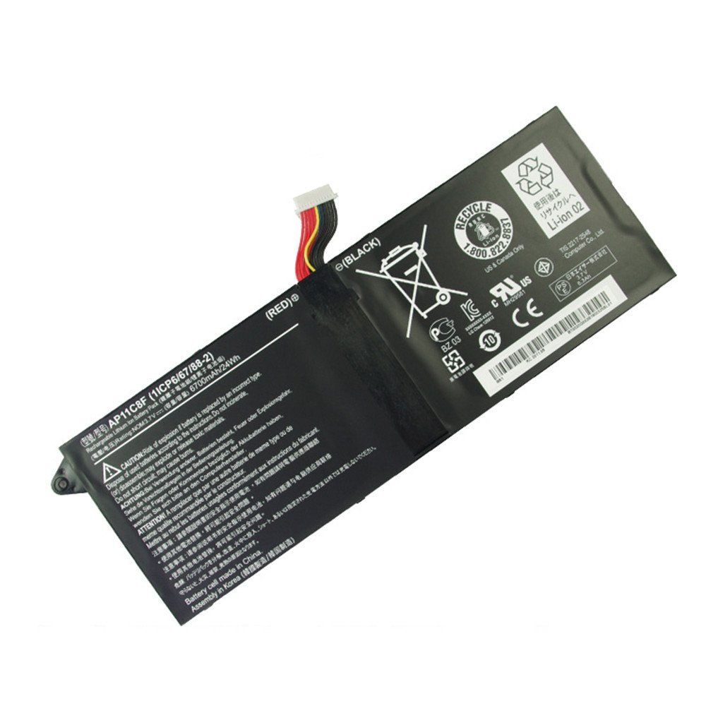 Batterie originale Acer AP11C8F, 1ICP6/67/88-2 3.7V 6700mAh pour ordinateur portable Acer AP11C8F,1ICP6/67/88-2