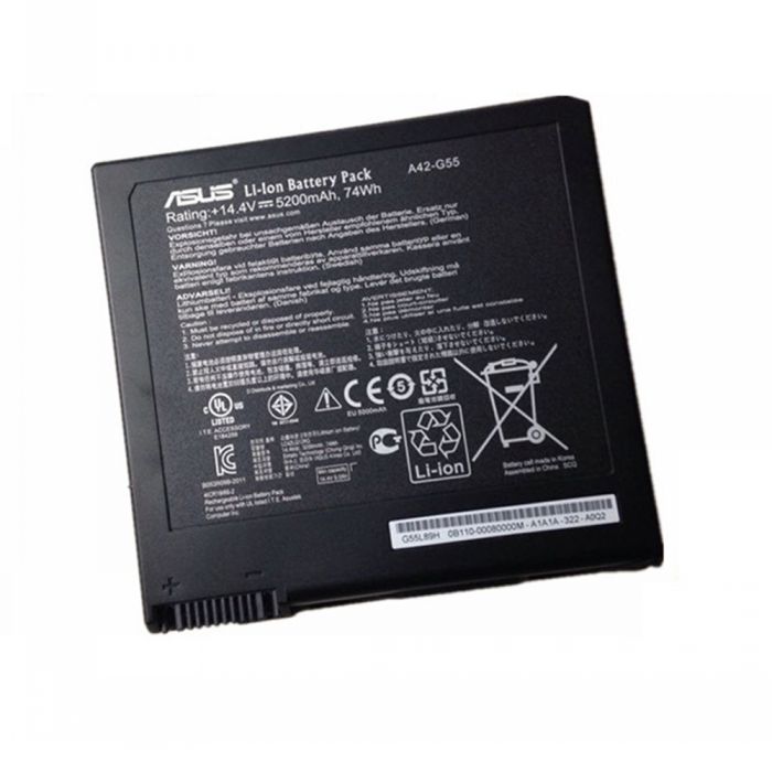 Batterie originale Asus A42-G55 14.4V 5200mAh pour ordinateur portable Asus G55 G55V G55VM G55VW séries