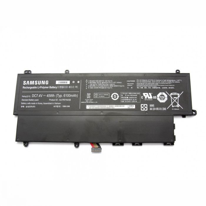 Batterie originale Samsung AA-PBYN4AB 7.4V 6100mAh, 45Wh pour ordinateur portable Samsung NP530U3B NP530U3C 532U3 séries