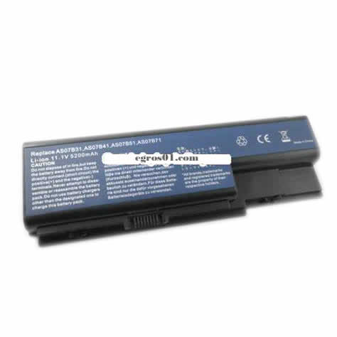 Batterie de remplacement Acer AS07B31 AS07B41 AS07B51 AS07B61 11.1V 5200mAh pour ordinateur portable Acer Aspire 5920 5920G Aspire 5520 5520G 7720 séries