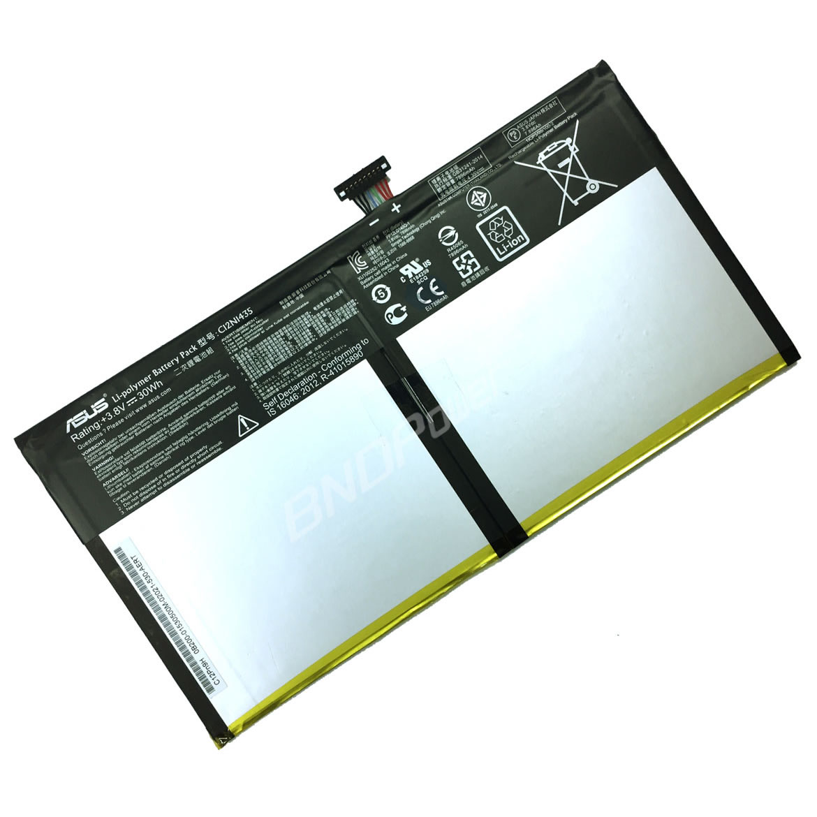 Batterie originale Asus C12N1435 3.8V 30Wh pour ordinateur portable Asus T100H T100HA séries