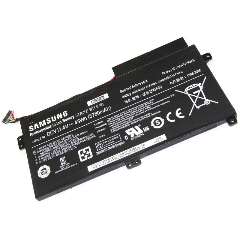 Batterie originale Samsung AA-PBVN3AB BA43-00358A 15883366 11.4V 3780mAh 43Wh pour ordinateur portable Samsung NP470 NP470R5E NP370R4E NP470R5E NP510R5E séries