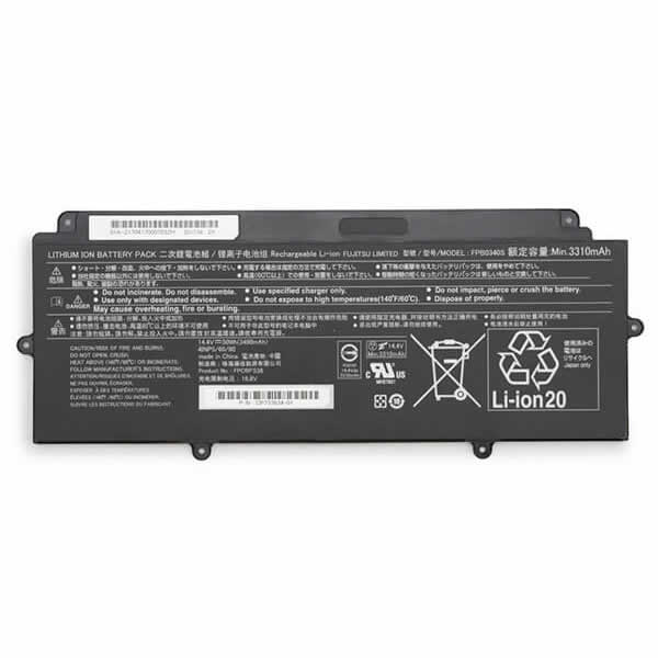 Batterie originale Fujitsu FPCBP536 CP737634-01 14.4V 3490mAh 50Wh pour ordinateur portable Fujitsu LifeBook U937 séries