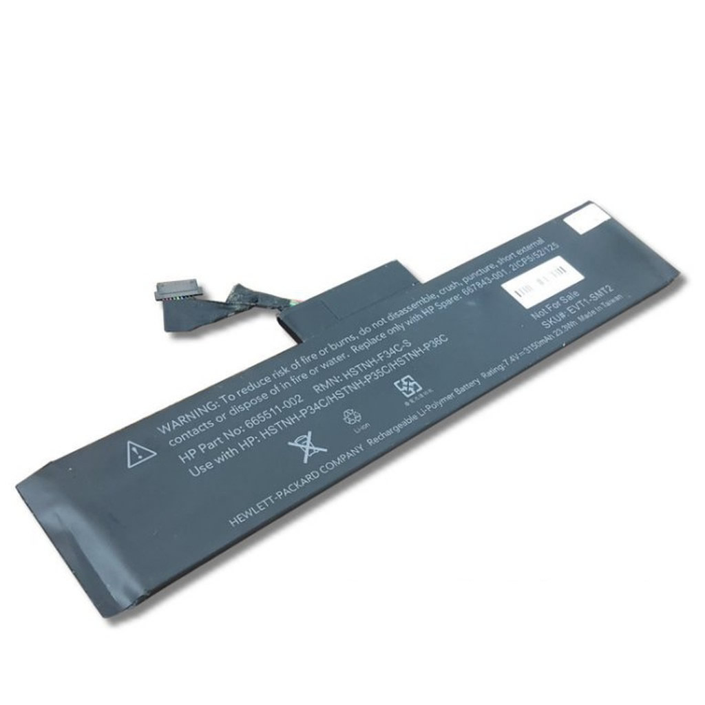 HP 665511-001 HSTNH-P34C HSTNH-P35C batterie originale 7.4V 3150mAh, 23.3Wh pour ordinateur portable HP 667842-001, HSTNH-P36C séries