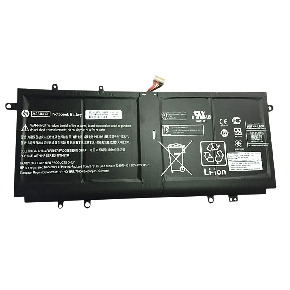 HP 738392-005 A2304XL HSTNN-LB5R batterie originale 7.5V 6800mAh pour ordinateur portable HP Chromebook 14-q020nr, Chromebook 14-q011sa séries