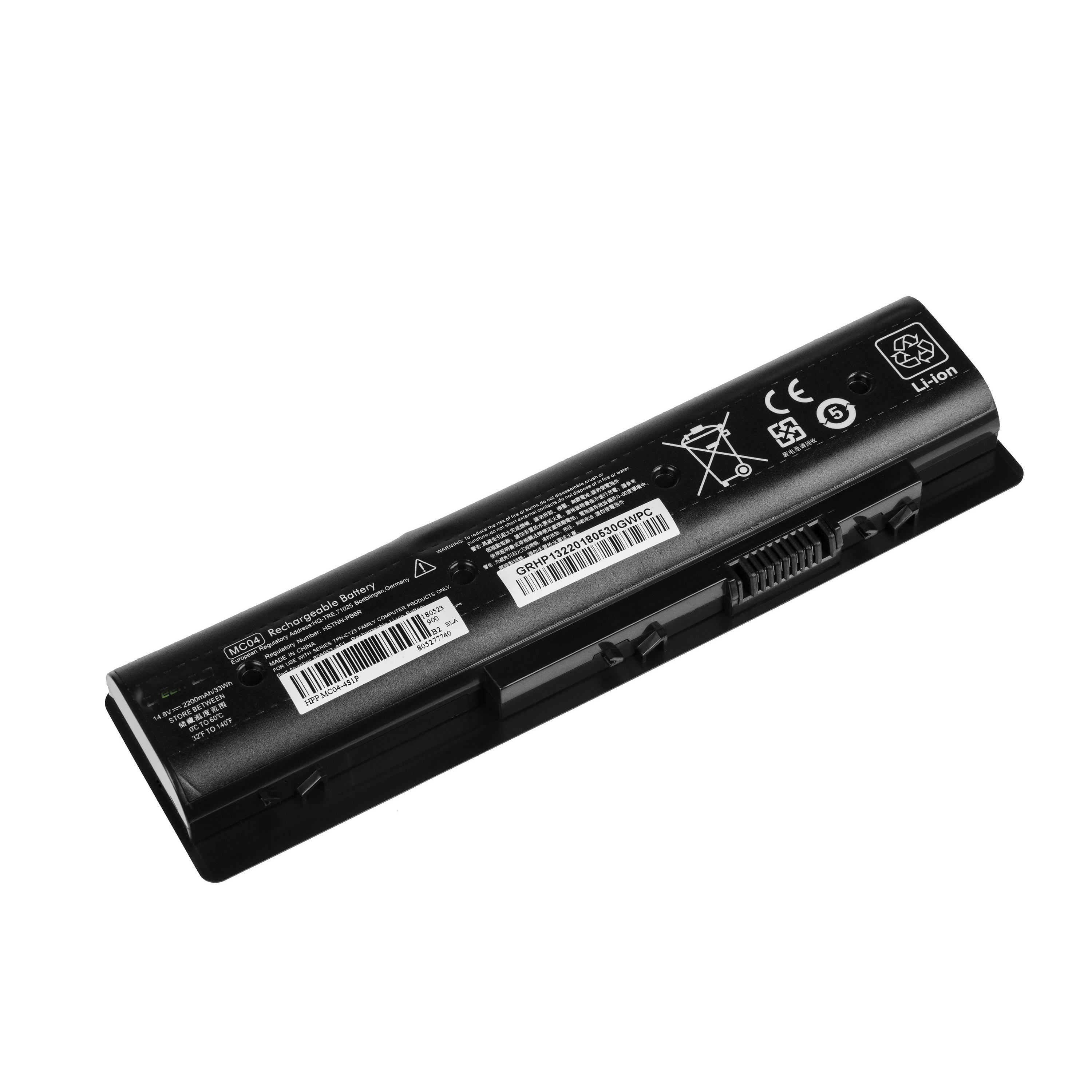 HP 806953-851 HSTNN-PB6R 804073-851 batterie de remplacement 14.4V 2200mAh, 30Wh pour ordinateur portable HP Envy 17-R101NL, 17-r, Envy 17-R107NA séries