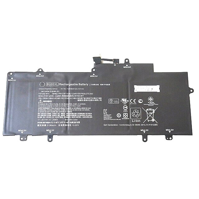 HP 816609-005 BU03XL HSTNN-IB7F batterie originale 11.4V 3130mAh, 37.3Wh pour ordinateur portable HP Chromebook 14-AK003NA, Chromebook 14-AK004NF séries