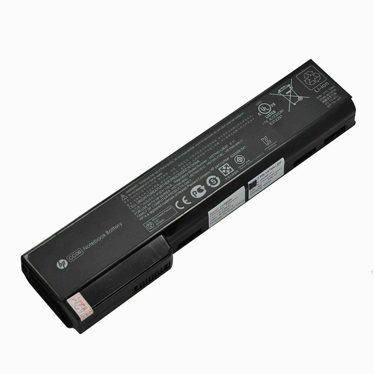 HP CC06 628668-001 628368-351 batterie originale 11.1V ou 10.8V 5000mAh, 55Wh pour ordinateur portable HP ProBook 6460b (A2G07EC), ProBook 6560b (QD143EP) séries