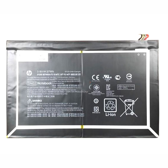 HP HSTNH-C412D 780731-2C1 780731-171 batterie originale 3.8V 4875mAh,37Wh pour ordinateur portable HP Pro Slate 12 K7X88AA, Pro Slate 12 K7X87AA séries