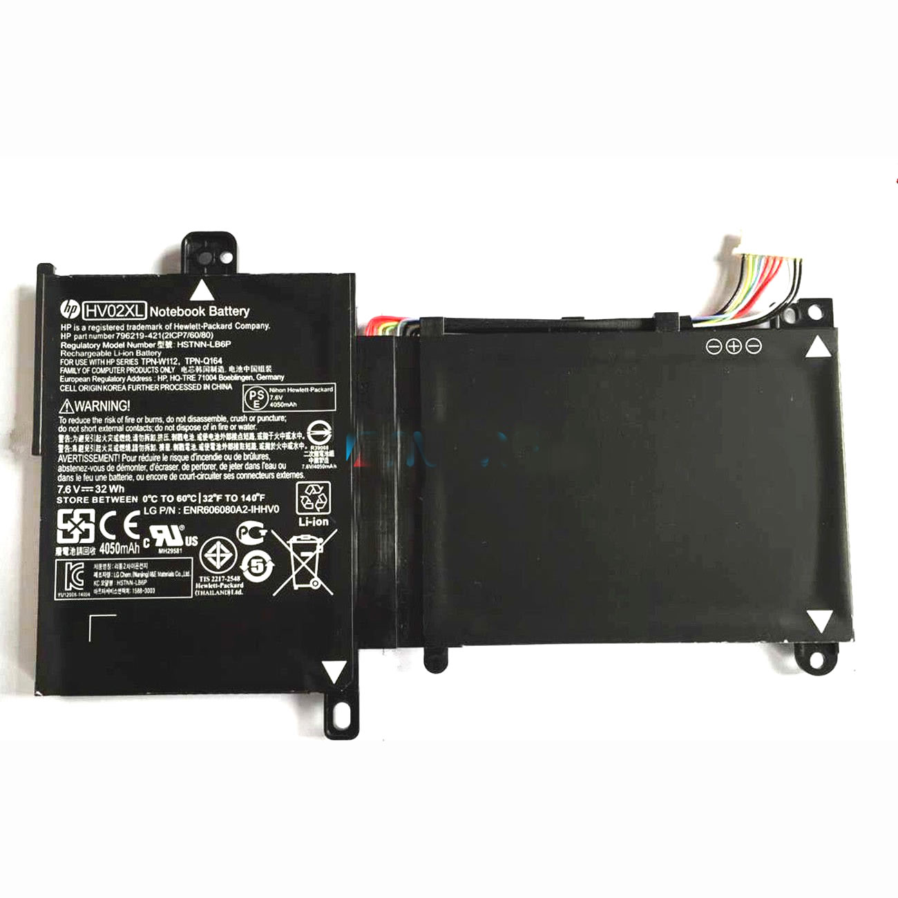 Batterie originale HP hv02xl 796355-005 TPN-Q164 7.6V 4210mAh,32Wh pour ordinateur portable HP Pavilion x360 11-k057na, Pavilion x360 11-k020tu séries