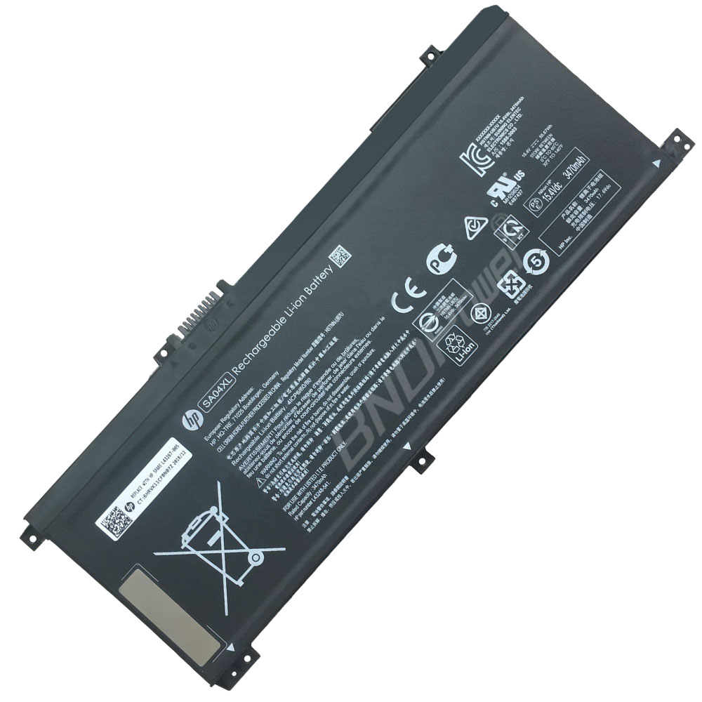 Batterie originale HP L43248-AC1 HSTNN-OB1F SA04XL 15.2V ou 15.4V 3470mAh,55.67Wh pour ordinateur portable HP ENVY 15-DR0000, ENVY X360 15-dr0010TX séries
