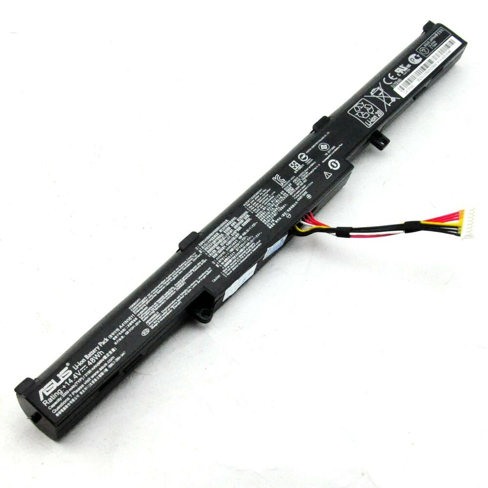 Batterie originale Asus A41N1611 A41LP4Q 0B110-00470000 14.4V 3350mAh, 48Wh pour ordinateur portable Asus GL553VD-FY280T, FX753VD-GC086T séries