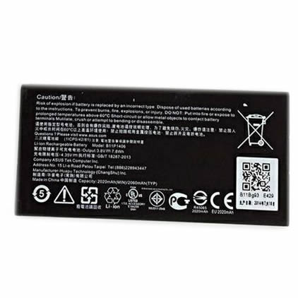 Batterie originale Asus B11P1406 0B200-01110000 3.8V 2020mAh, 7.8Wh pour ordinateur portable Asus PADFONE X MINI T00S, PF450CL séries