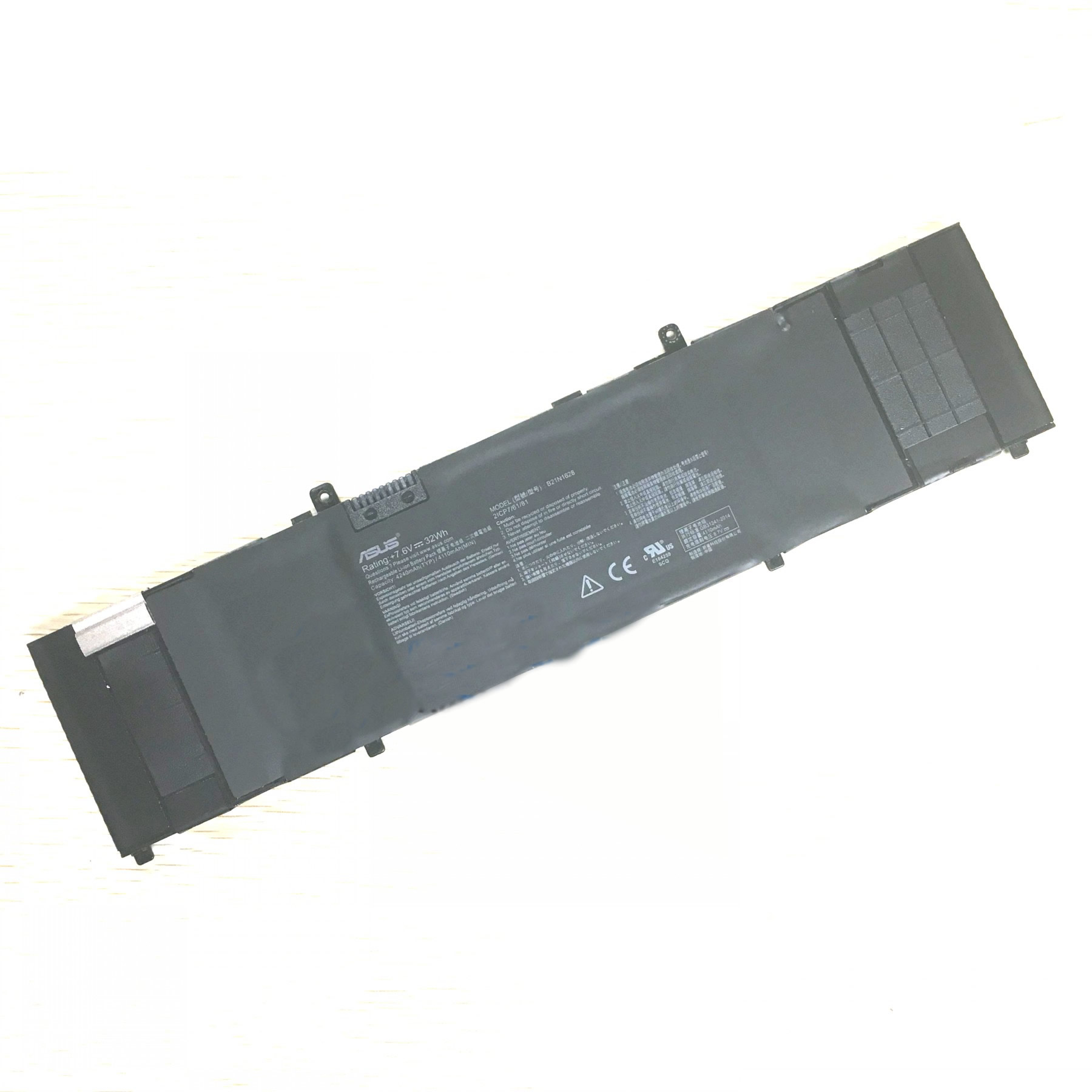 Batterie originale Asus B21N1628 0B200-02490000 2ICP7/61/81 7.6V 4210mAh, 32Wh pour ordinateur portable Asus U410UV, X410UV, X410UX-2A séries