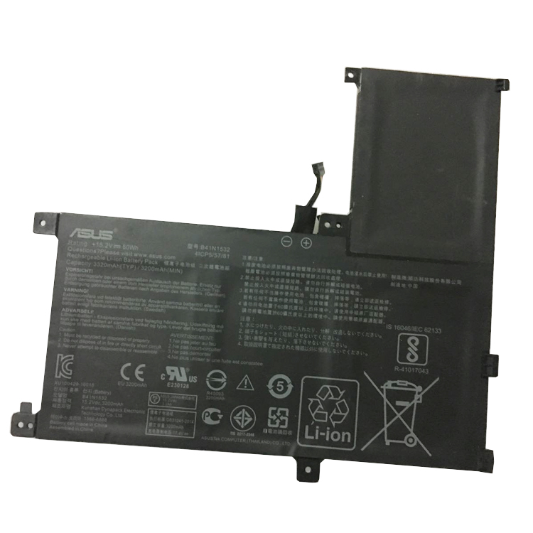 Batterie originale Asus B41N1532 0B200-02010100 15.2V 3200mAh, 50Wh pour ordinateur portable Asus ZenBook Flip UX560UA-FZ019T, Zenbook UX560UA séries