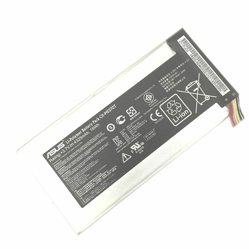 Batterie originale Asus C11-ME570T 3.7V 4325mAh, 16Wh pour ordinateur portable Asus Google Nexus 7 séries