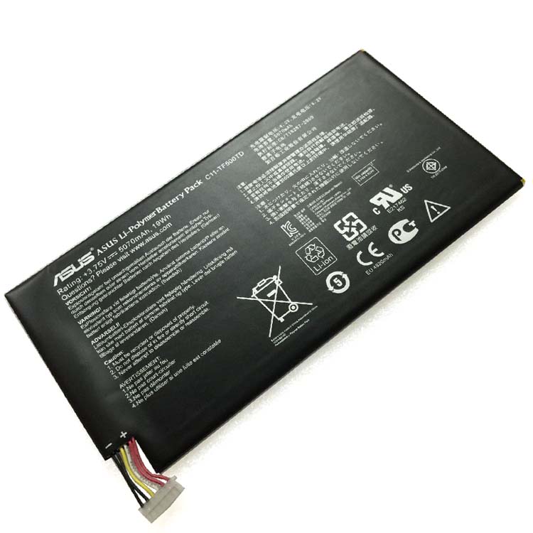 Batterie originale Asus C11-TF500CD C11-TF500TD C21-TF500T 3.75V 5070mAh, 19Wh pour ordinateur portable Asus Transformer Pad TF500, Transformer Pad TF500T séries