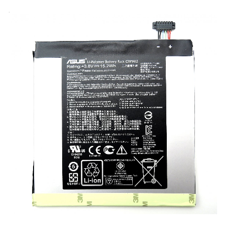 Batterie originale Asus C11P1412 3.8V 4000mAh, 15.2Wh pour ordinateur portable Asus ME171C-BK16, MeMO Pad 7 ME171C séries