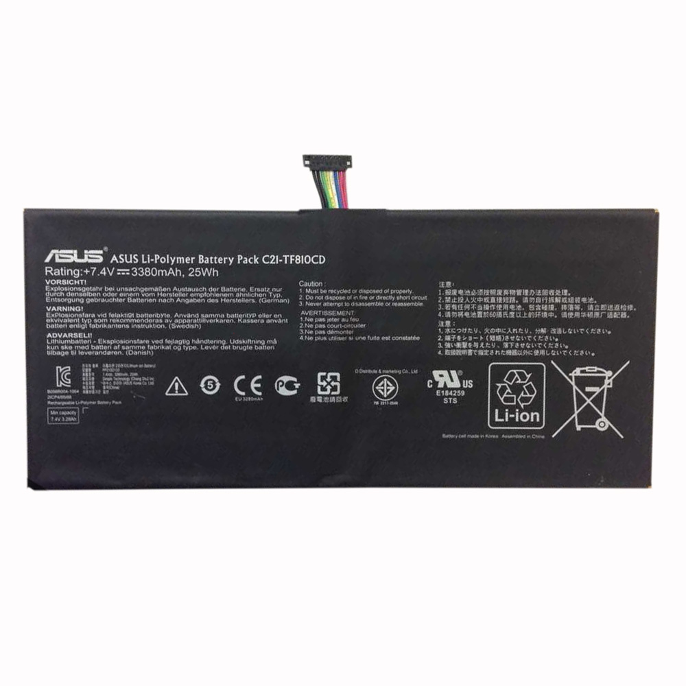 Asus C21-TF810CD batterie originale 7.4V 3380mAh,25Wh pour ordinateur portable Asus C21-TF810CD séries