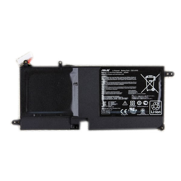 Asus C22-UX42 batterie originale 7.4V 6140mAh, 45Wh pour ordinateur portable Asus Zenbook UX42VS-W3007P, Zenbook UX42VS-W3028H séries