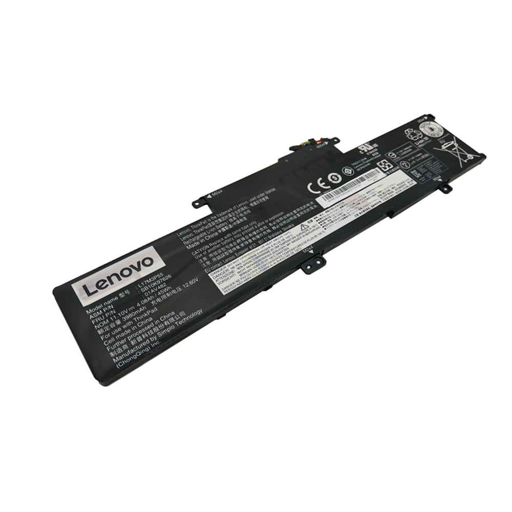 Lenovo 01AV482 SB10K97626 L17M3P55 batterie originale 11.10V 4080mAh, 45Wh pour ordinateur portable Lenovo ThinkPad L590, ThinkPad L590-20Q70019GE séries