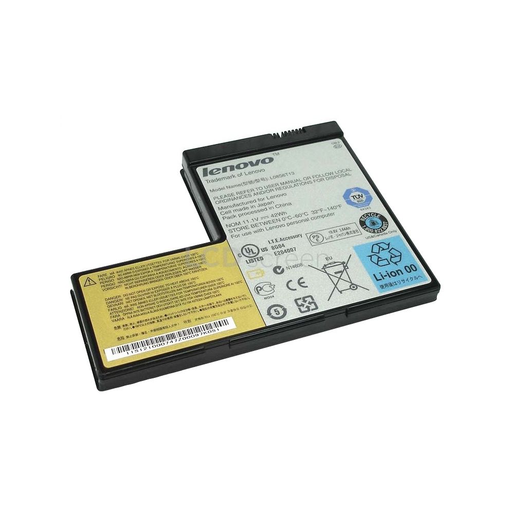 Lenovo L08S6T13 batterie originale 11.1V 3600mAh, 42Wh pour ordinateur portable Lenovo IdeaPad Y650, IdeaPad Y650 4185 séries