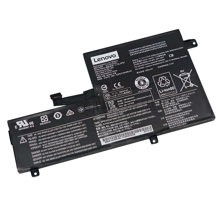 Batterie originale Lenovo SB18C15129 SB18C15130 L15M3PB1 11.1V 4050mAh, 45Wh pour ordinateur portable Lenovo Chromebook 11 C330, Chromebook C330 séries