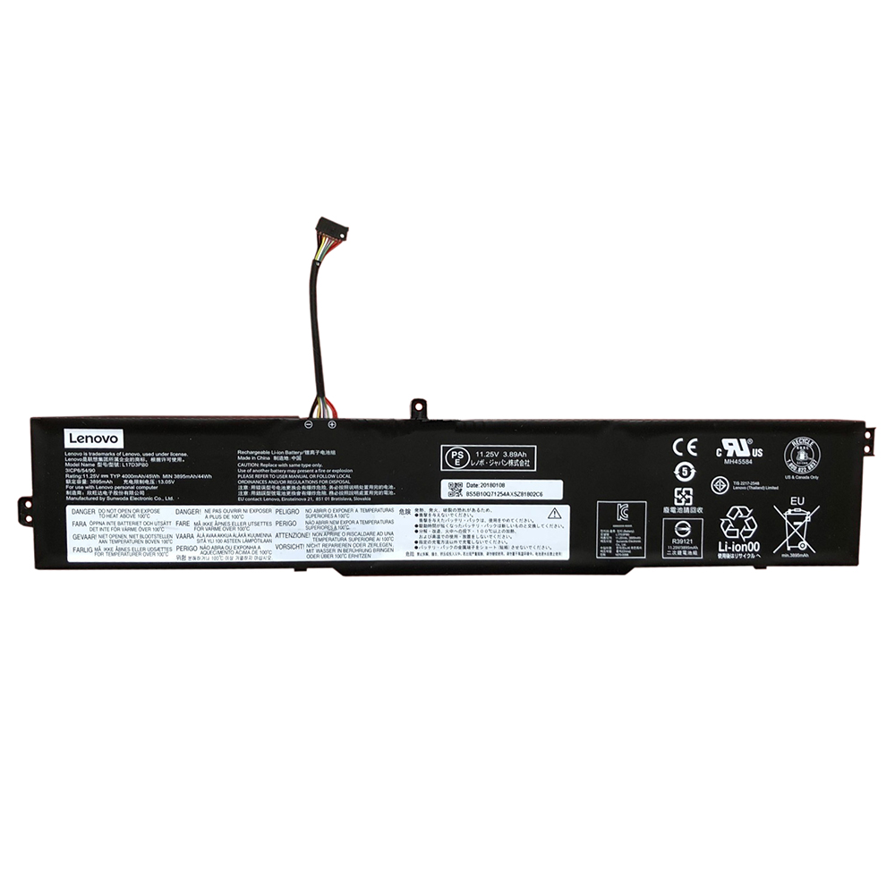 Batterie originale Lenovo L17D3PB0 5B10Q71254 5B10R46704 11.25V 4000mAh, 45Wh pour ordinateur portable Lenovo Ideapad 330-15ICH(81FK00AEGE), Ideapad 330-15 séries