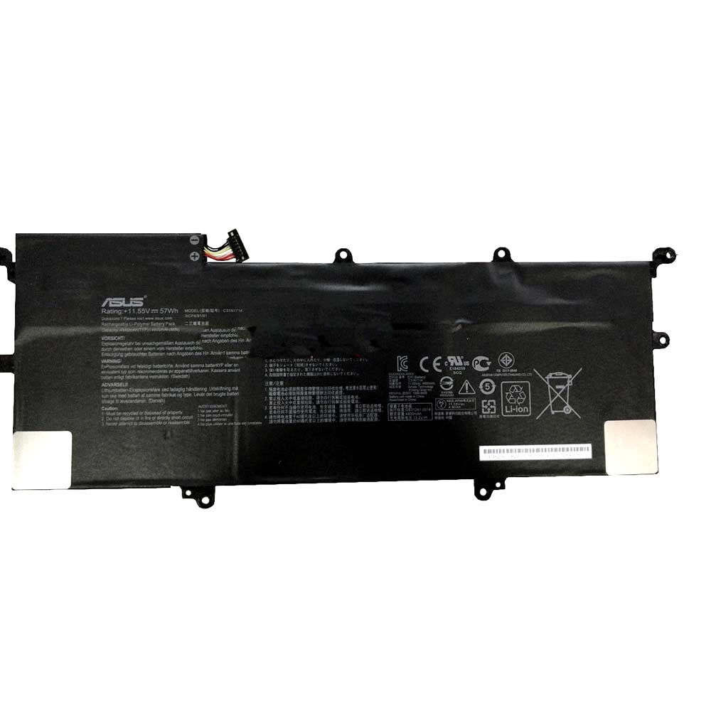 Batterie originale Asus C31N1714 0B200-02750000 11.55V 4940mAh, 57Wh pour ordinateur portable Asus ZenBook Flip 14 UX461UA-M00540, UX461FN-1C séries