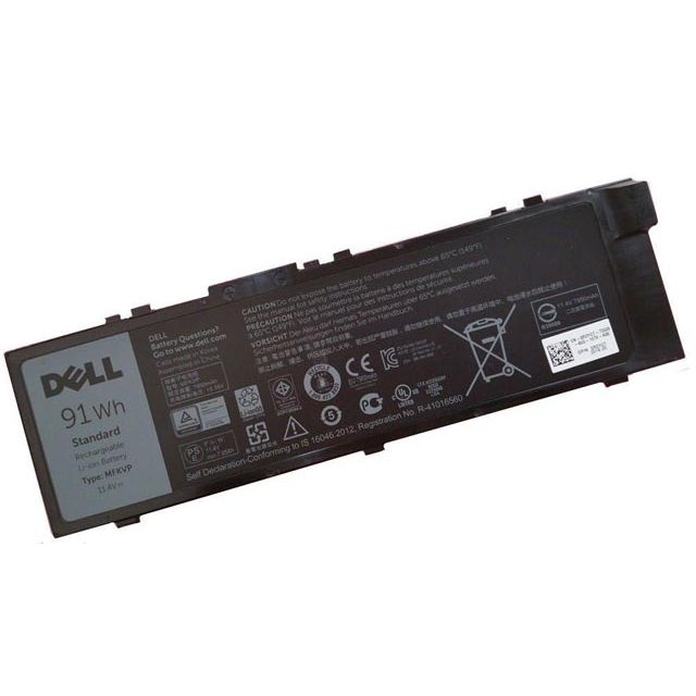 Batterie originale Dell 0FNY7 GR5D3 451-BBSB 11.4V 7950mAh, 91Wh pour ordinateur portable Dell mws7720-e31505m, Precision 17 7000 séries