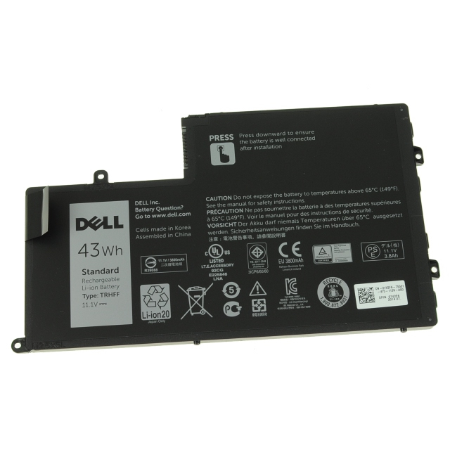Dell TRHFF 1V2F6 00PD19 batterie originale 11.1V 3800mAh, 43Wh pour ordinateur portable Dell INS15MD-4528L, INS15MD-1528L séries