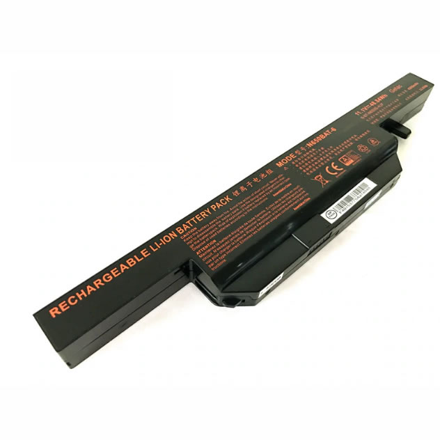 Batterie originale Clevo 6-87-N650S-4UF1 N650BAT-6 11.1V 4400mAh, 48.84Wh pour ordinateur portable Clevo 6-87-N650S-4UF1, N650BAT-6 séries