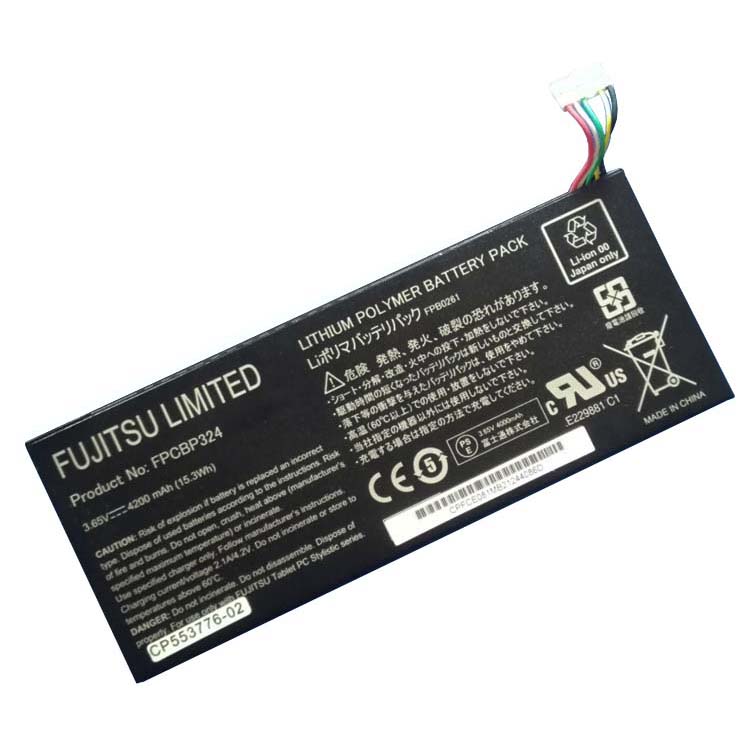 Batterie originale Fujitsu FPCBP324 FPB0261 FPBO261 3.65V 4200mAh, 15.3Wh pour ordinateur portable Fujitsu FPBO261, FPCBP324 séries
